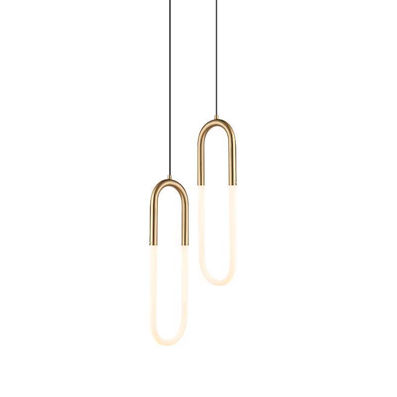 Nordic Minimalism U-shaped Bedroom Bedside Chandelier