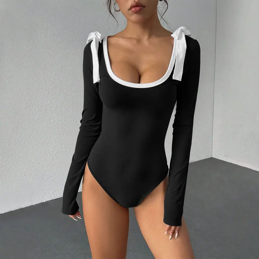 Sexy Slim-fit Square Neckline And Flared Sleeves