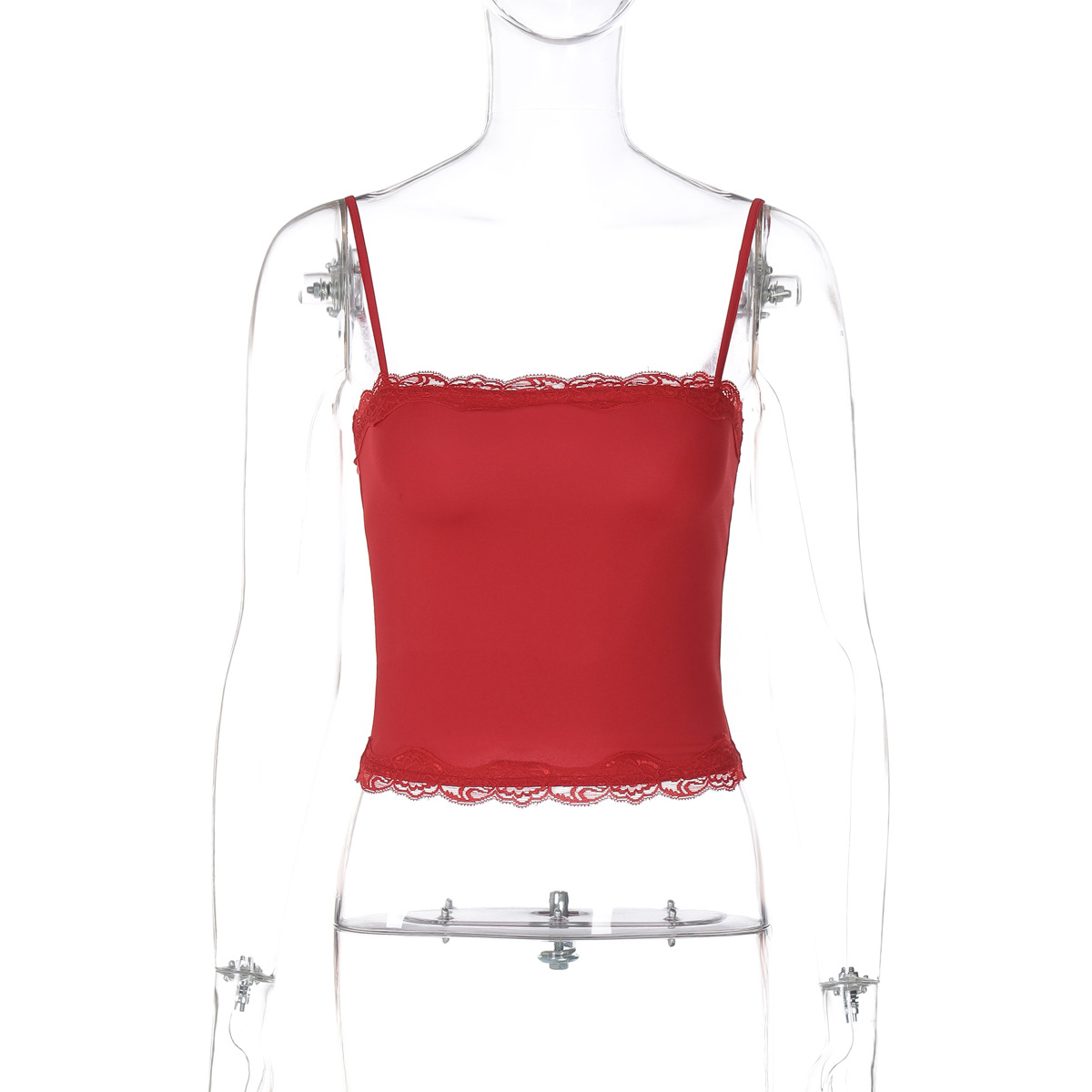 Women's Midriff-baring Camisole Lace Top