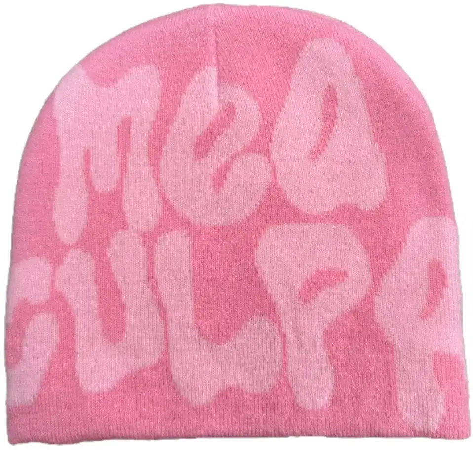 Autumn And Winter Warm Knitted Hat Letters Jacquard Hat