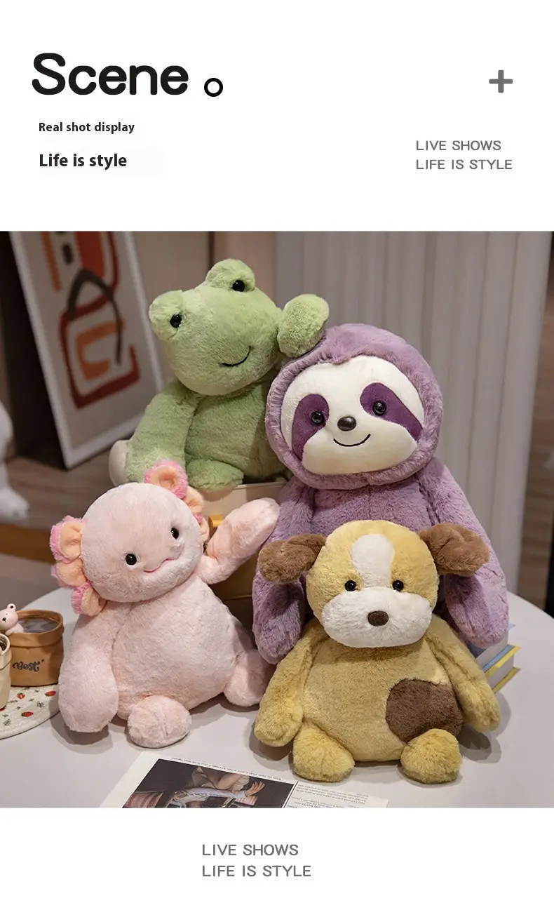 Salamander Sloth Doll Small Dog Plush Toy