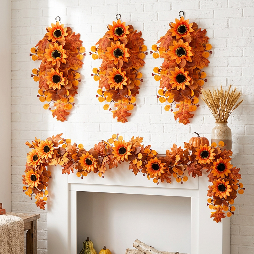 Rattan Thanksgiving Wall Hanging, picture 3 of 4