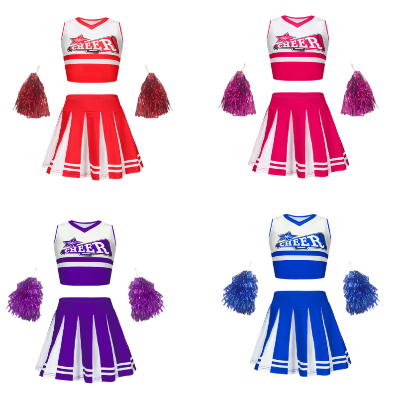 Childrens Cheerleading Performance Outfits Show Costumes