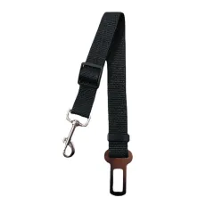 Pet Supplies Car Retractable Adjustable Safety Belt - Black - View 1