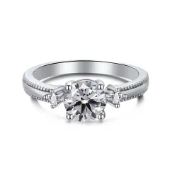 Women's Classic Four-claw Light Luxury Ring - Ay120209 - View 1