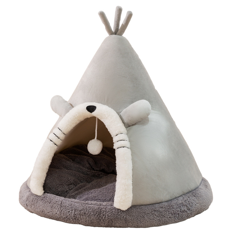 Triangular Yurt-style Cat Bed Small Dog Bed Pet Nest — image 1