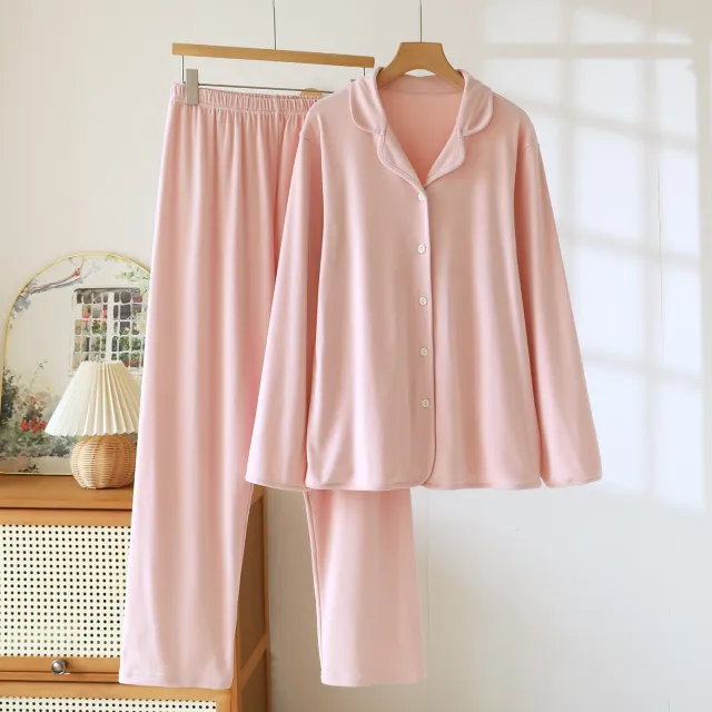 High grade Thick Loose Long Sleeves Trousers Homewear 109 Face Powder Xl - Shop at LoveMi