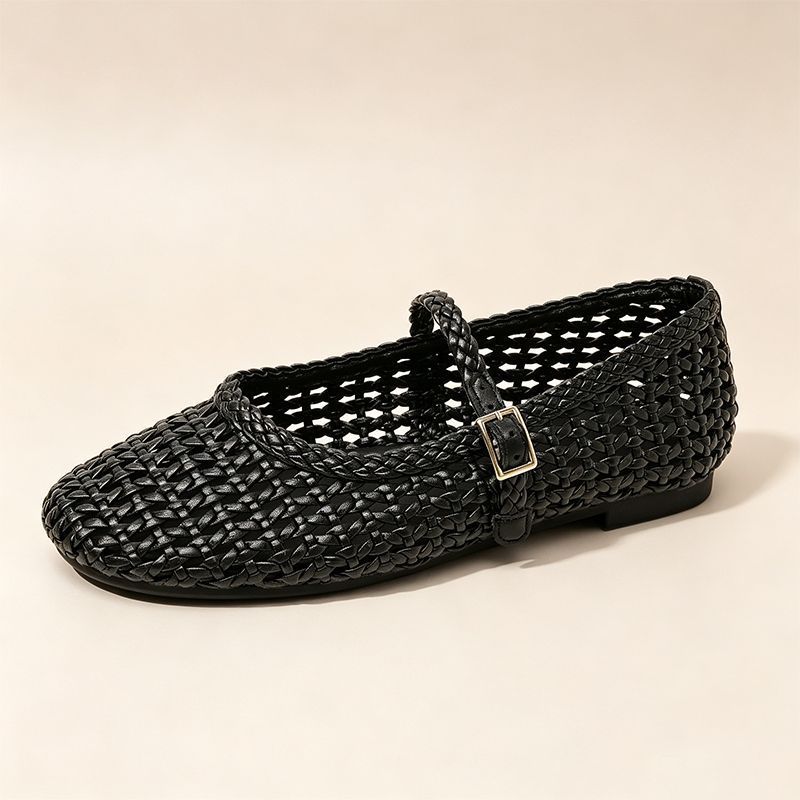 Raffia Mary Jane Flats, picture 5 of 8