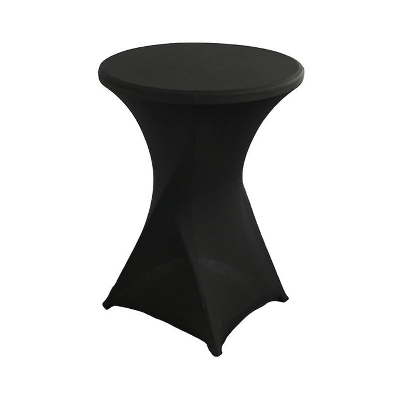 Modern Decorative Solid-Color Polyester Round Stretch Table Cover