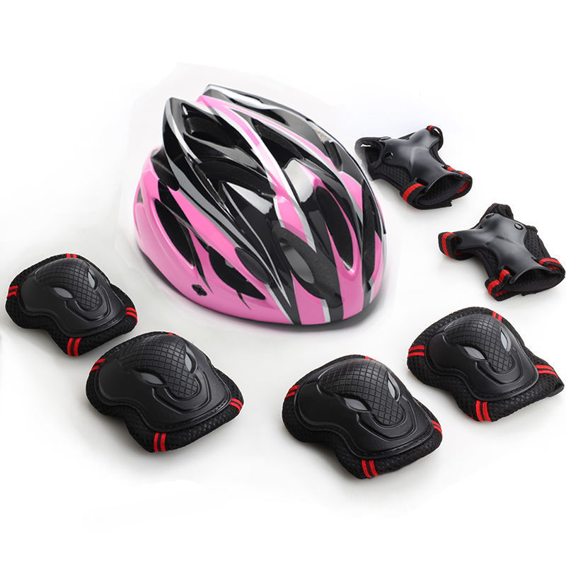 Black And Pink Helmet