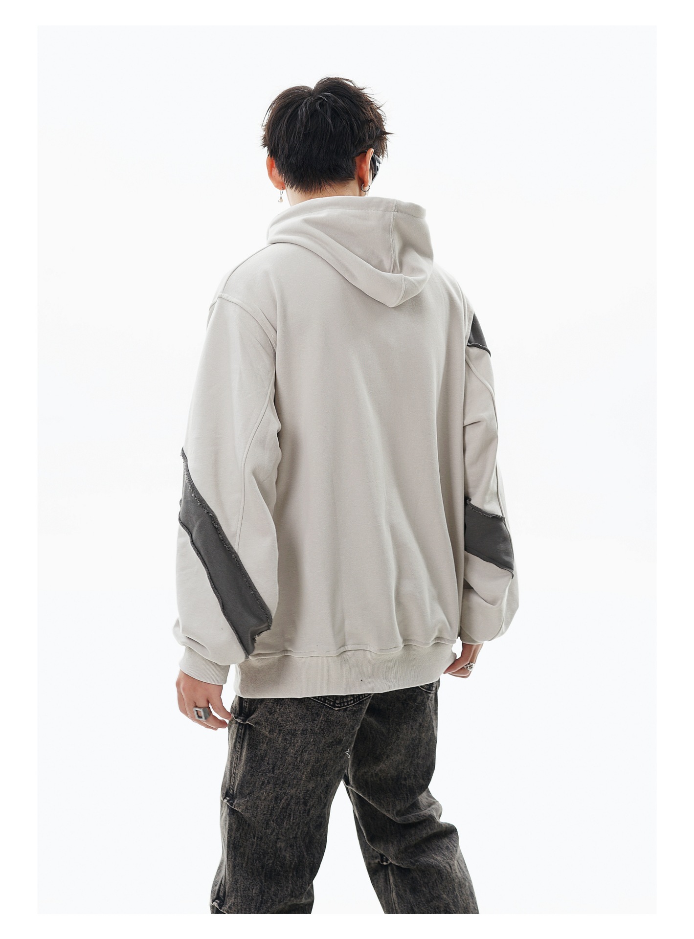 Hooded Burr Loose Long Sleeve Sweatershirt