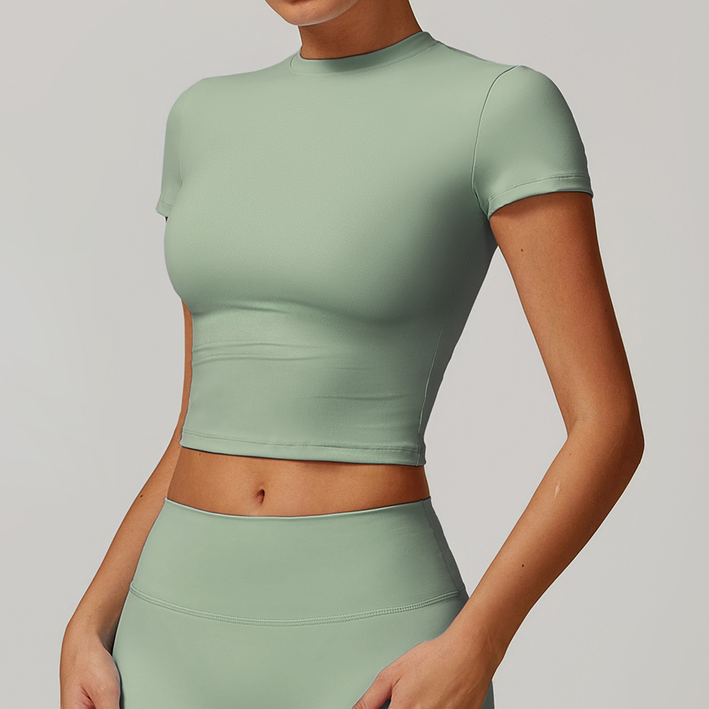 Slim Fit All-matching Outdoor Sports Short Sleeve Women