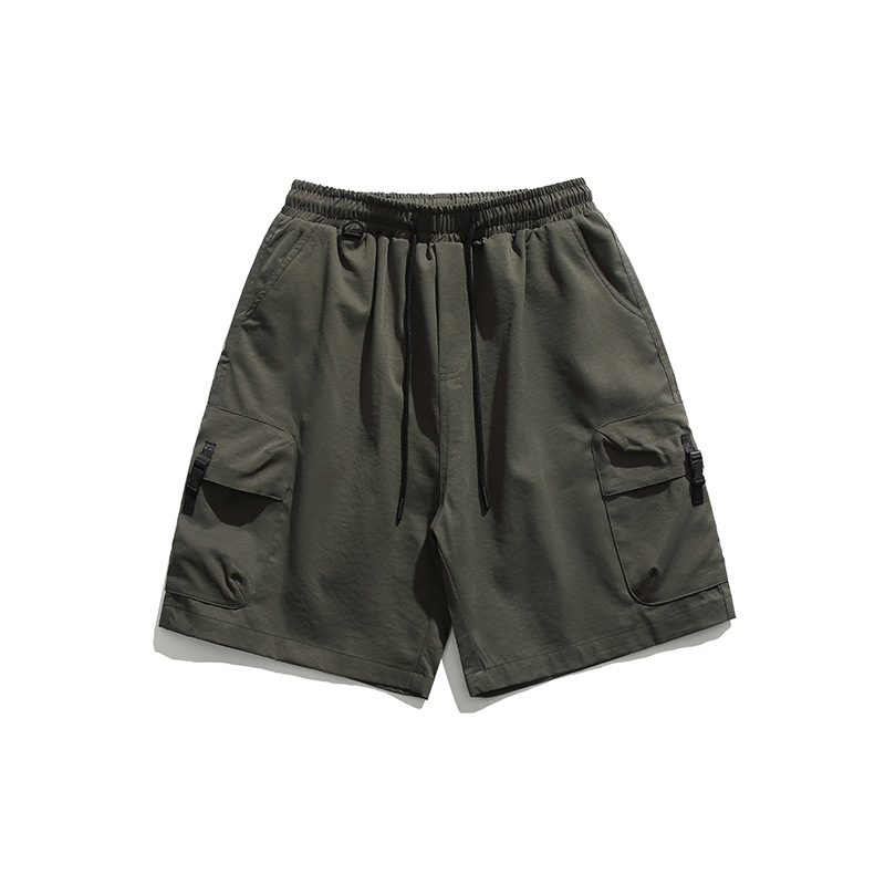 Summer Japanese Trendy Three-dimensional Pocket Casual Cargo Shorts Loose Cropped Pants For Male Students