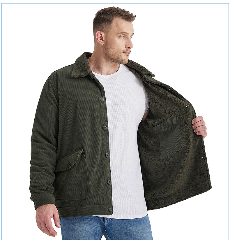 Title 45, Herren Cashmere Jacke Verdickt Groß Loose Casua...