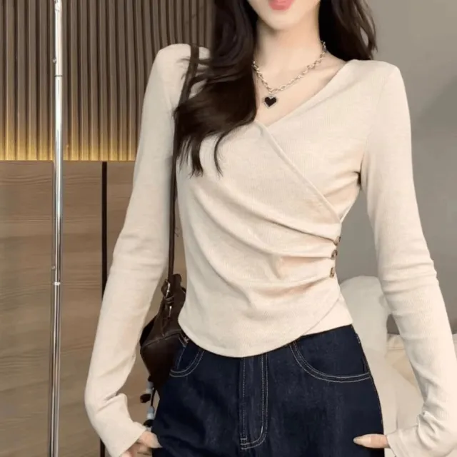 Women's Stylish Base Layer Top Apricot - Shop at LoveMi
