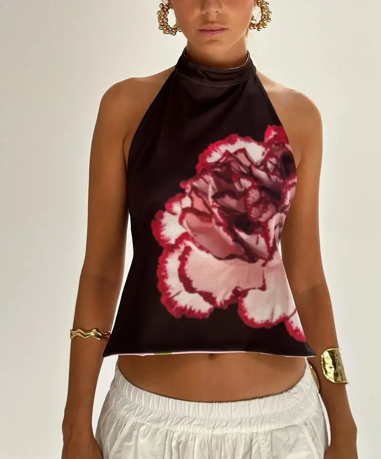Fashion Special Women's Clothing Halter Elegant Top - Picture 4-S