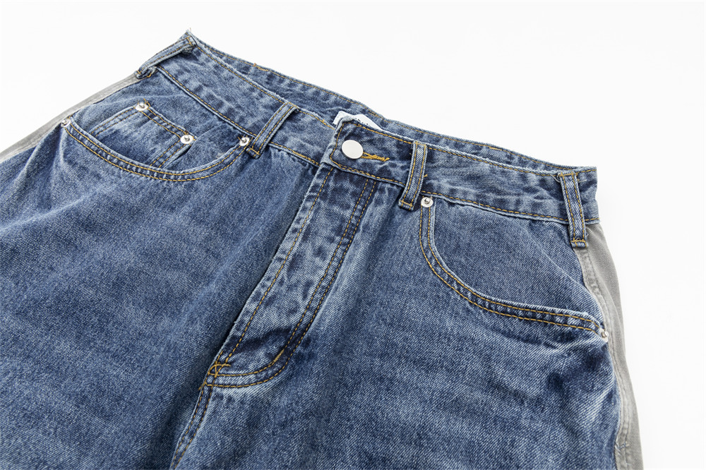 Fashion Men Loose Pockets Straight-leg Trousers