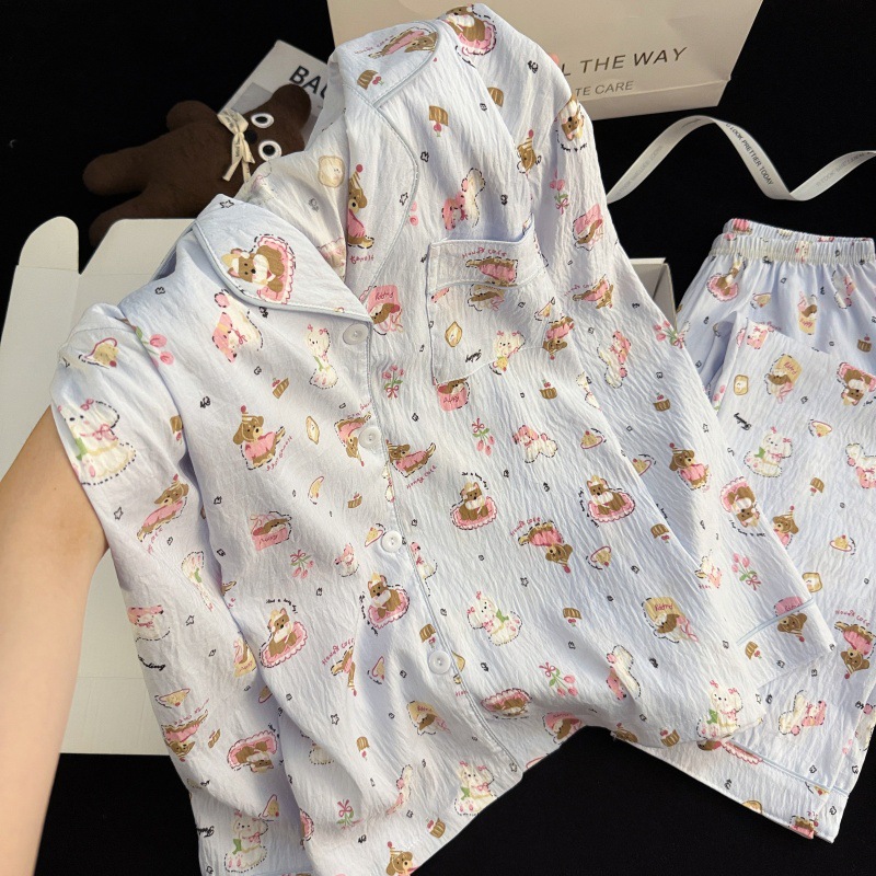 Cute Puppy Cartoon Loungewear Set