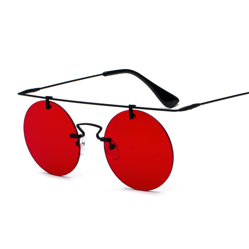 Frameless Lightweight New Retro Sunglasses Round Glasses - Image 4