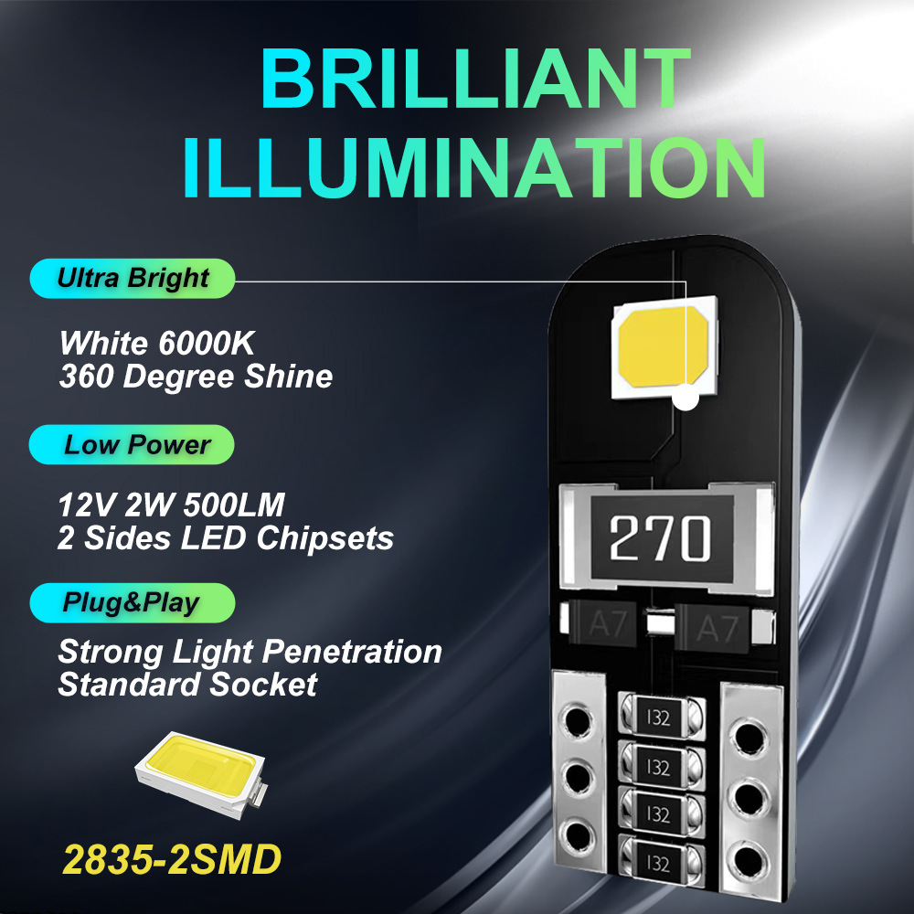LED Car Light T10 W5W Width Lamp 7
