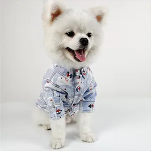Puppy Printed Shirt Dog Clothes - Blue