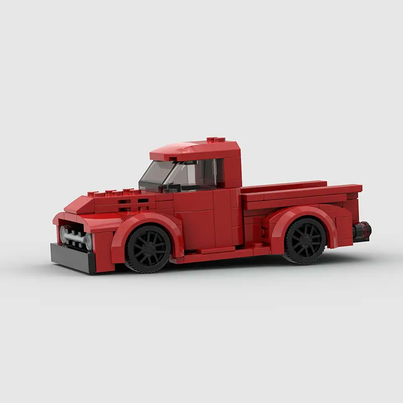 Running Car Building Block Small Particle MOC Puzzle Technology DIY Toy