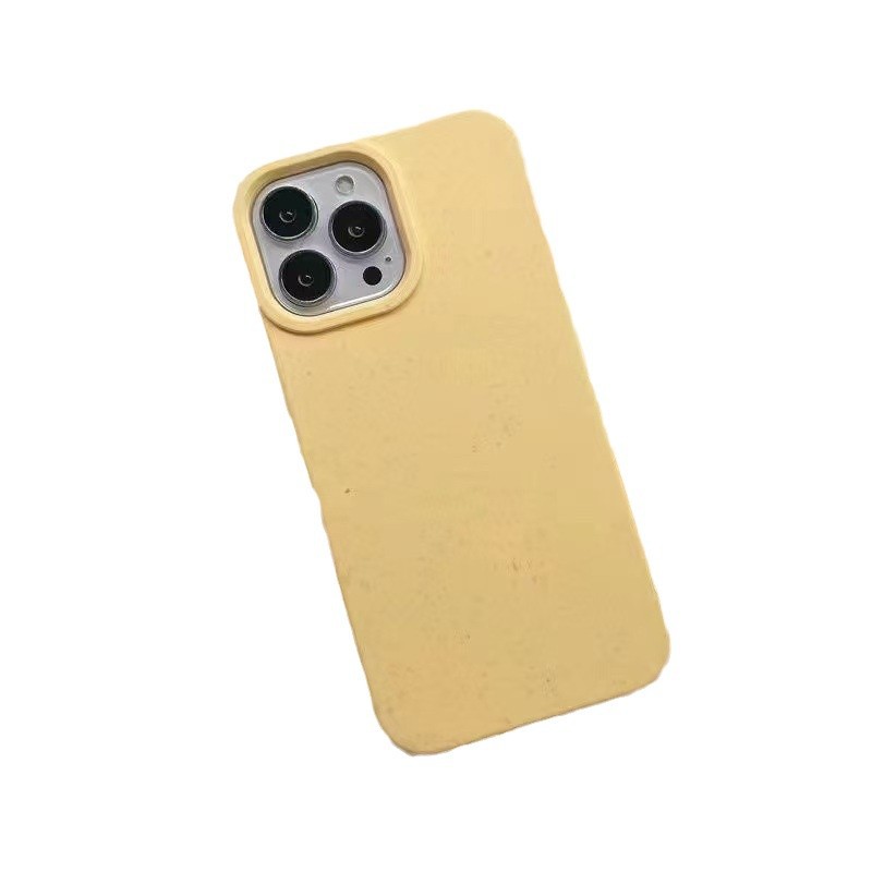 Solid Color Wheat Shell Phone Case Environmental Protection
