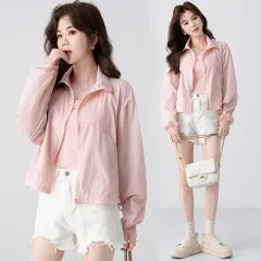Small Short Breathable Outdoor Anti-mosquito Wear Top - Pink - View 1