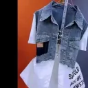 Stitching White Short Sleeve