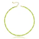 Womens Natural Crystal Abacus Bead Necklace view 5