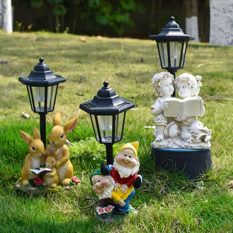 New Solar Hexagonal Garden Lamp
