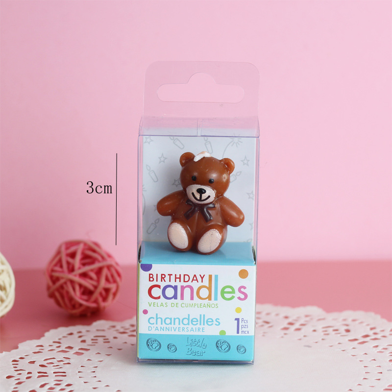 Single Bear Candle