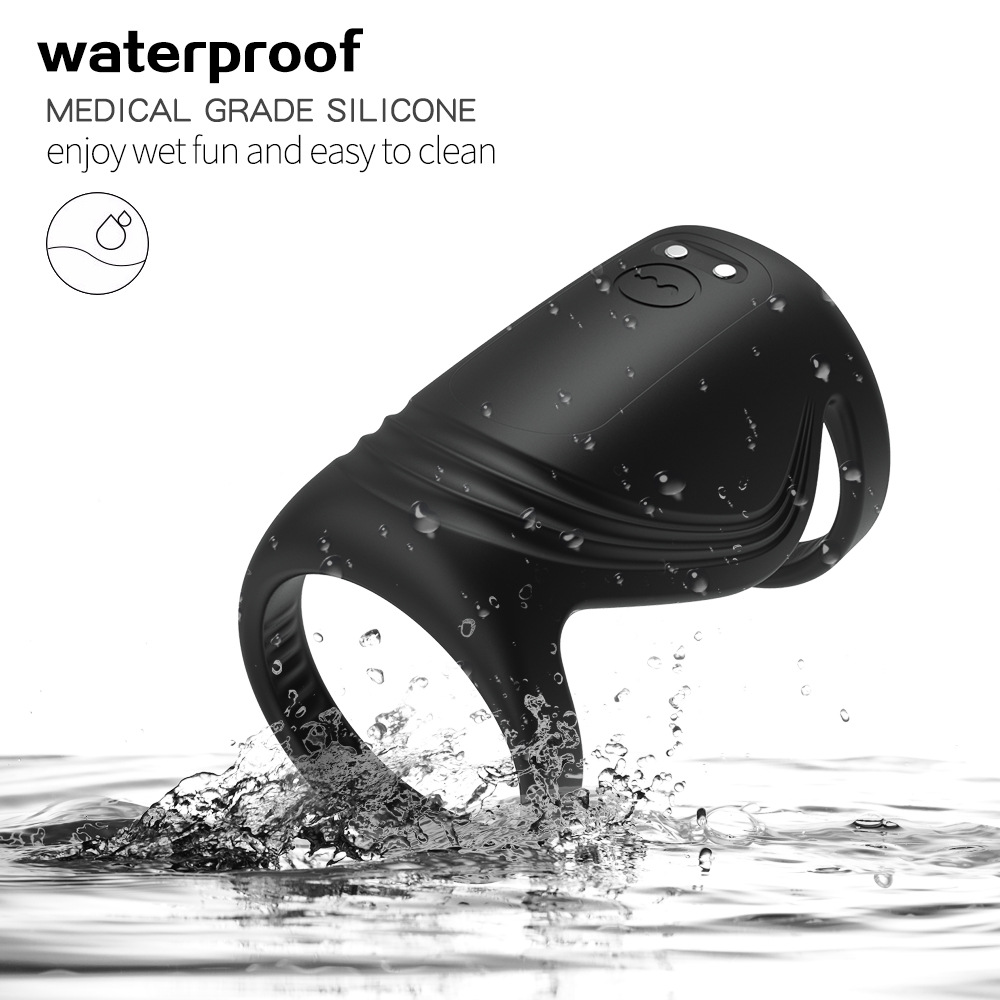 APP Wireless Remote Control Vibration Delay Horseshoe Ring 23