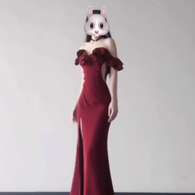 High end Sophisticated Draped One shoulder Bodycon Dress Red - Shop at LoveMi