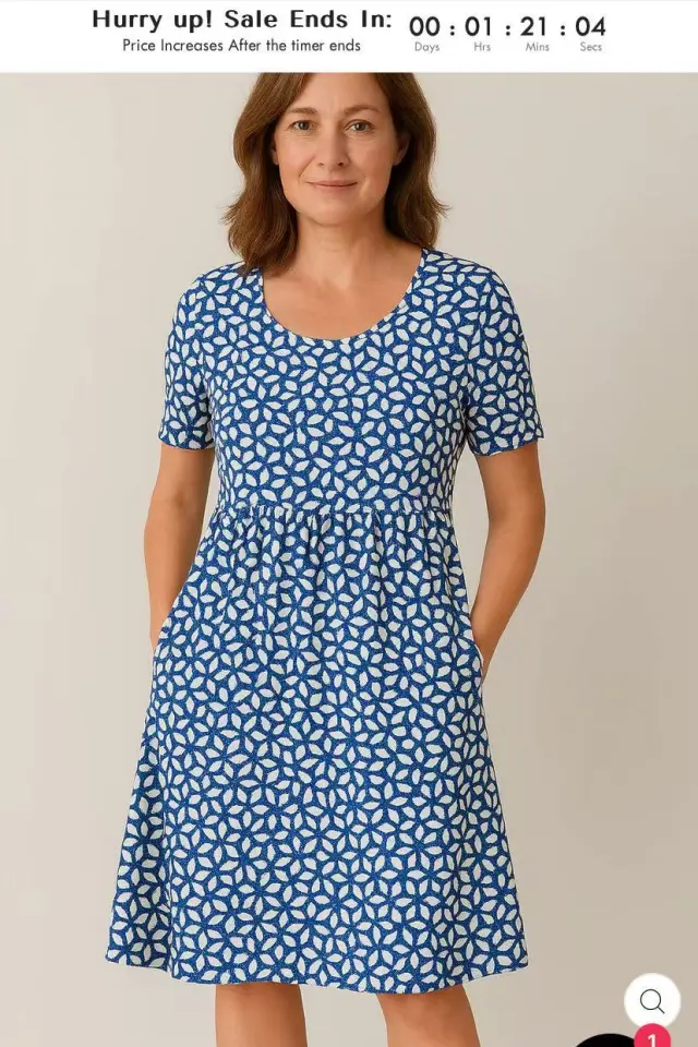 Round Neck Collar T shirt Short Sleeve Stitching Pocket Skirt 03Color 3Xl - Shop at LoveMi