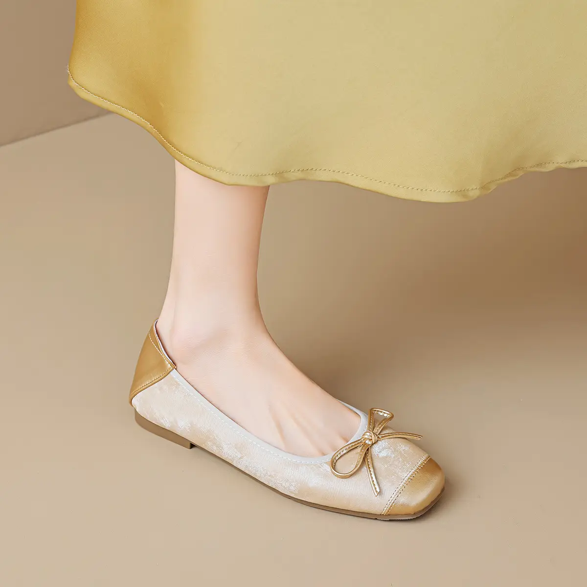 Women's Soft-soled Low-cut Bow-tie Flat Shoes