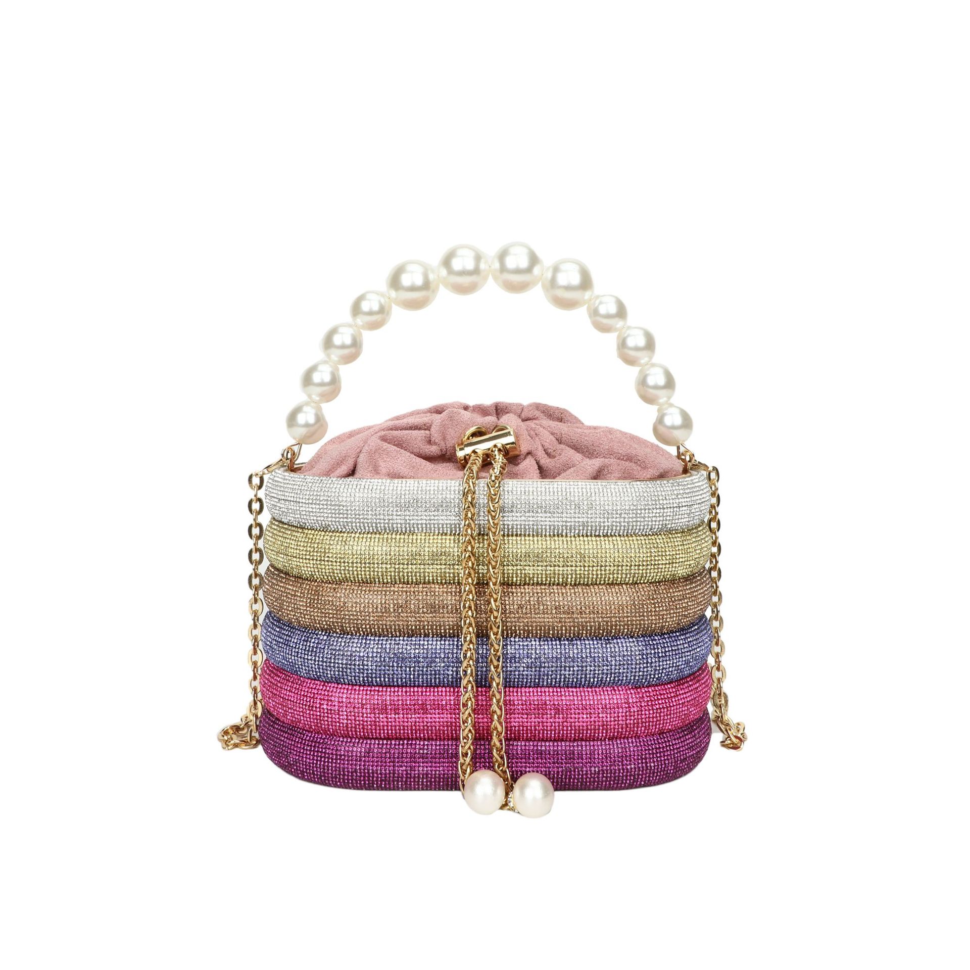 European And American Fashion One-shoulder Ins Women's Crossbody Classic Style Pearl Hand Dinner Bag — foto 20