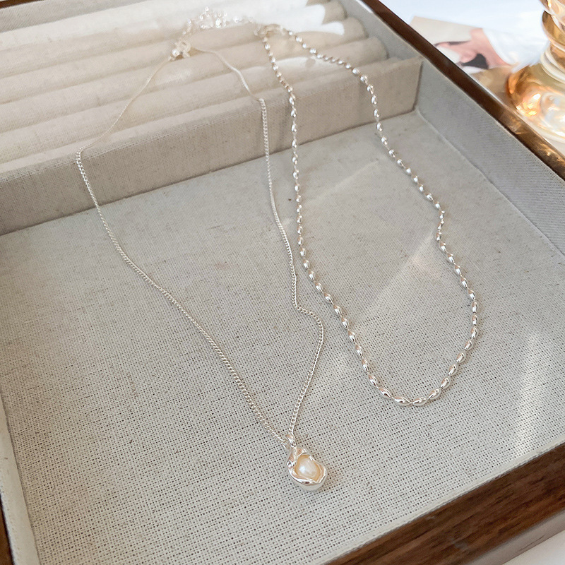 European-style Simple Pearl Double-layer Necklace