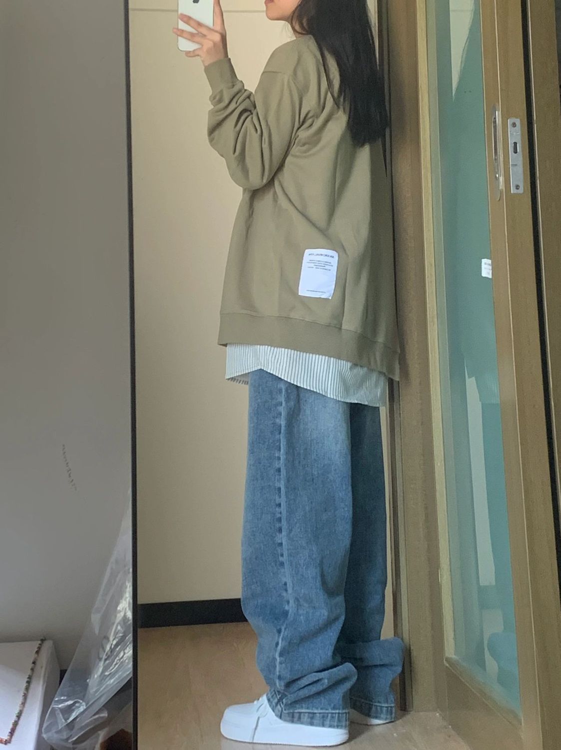 Plus Size High Waist Wide Leg Jeans For Women