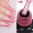 Shimmering Thermal Gel Fashion Nail Polish PU Protective Film For Nail Art view 14
