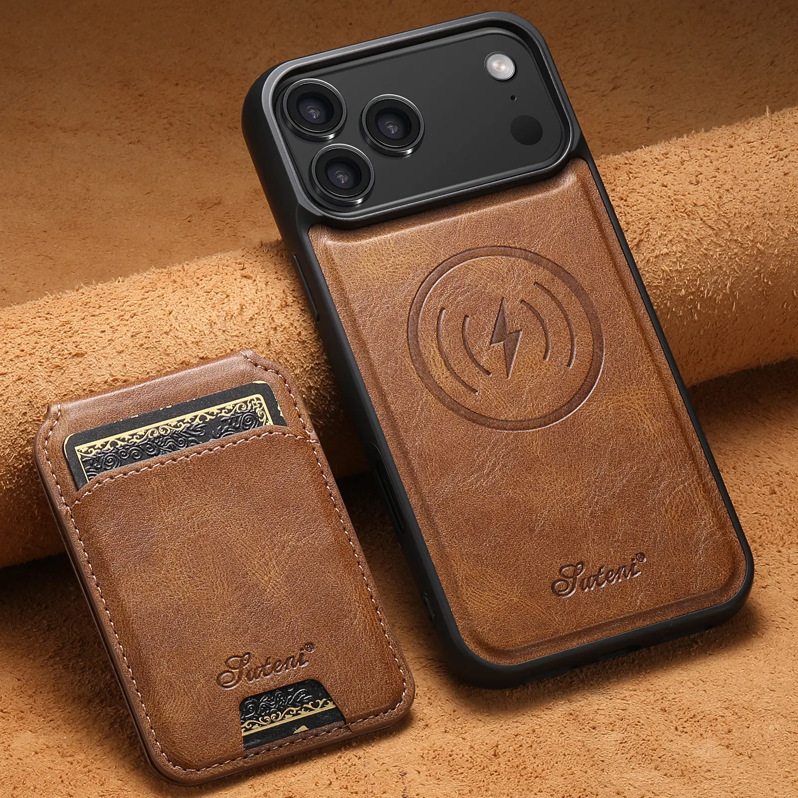 Magnetic Card Holder Two-in-one Wireless Charging Phone