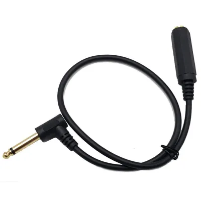 Microphone Audio Male To Female Mono Elbow Audio Cable