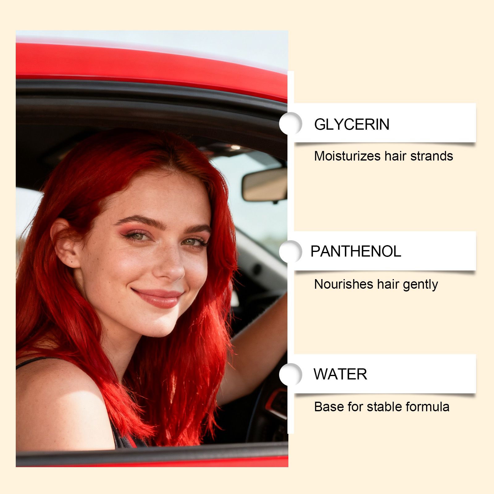 Bright Red Temporary Hair Spray For Everyday Styling And Careeasy To Apply Long-lasting Color And Moisturizing 3