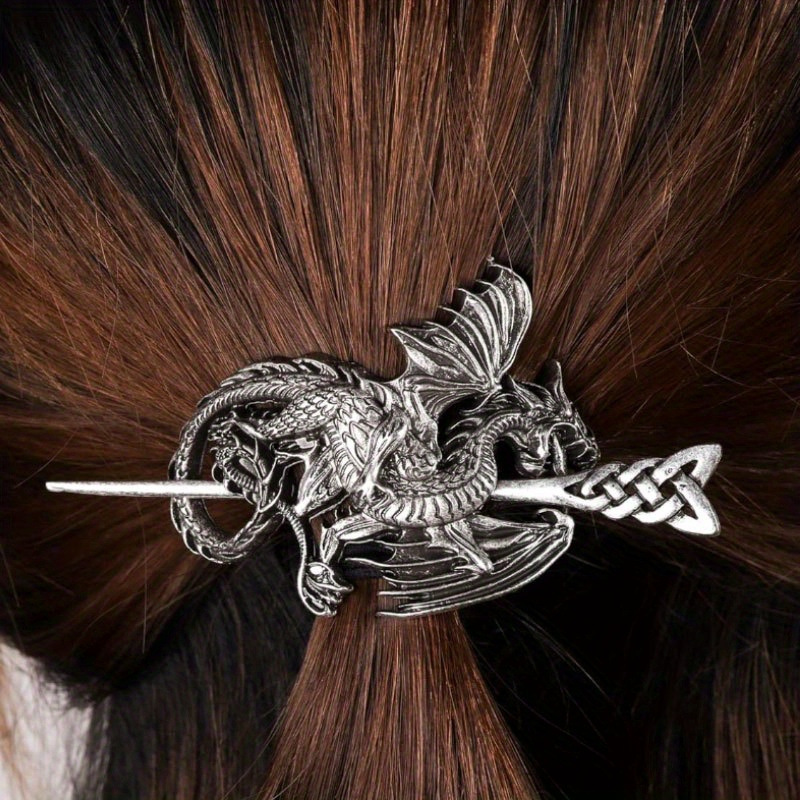 Retro Viking Dragon Hairpin Women's Headdress Nordic 4