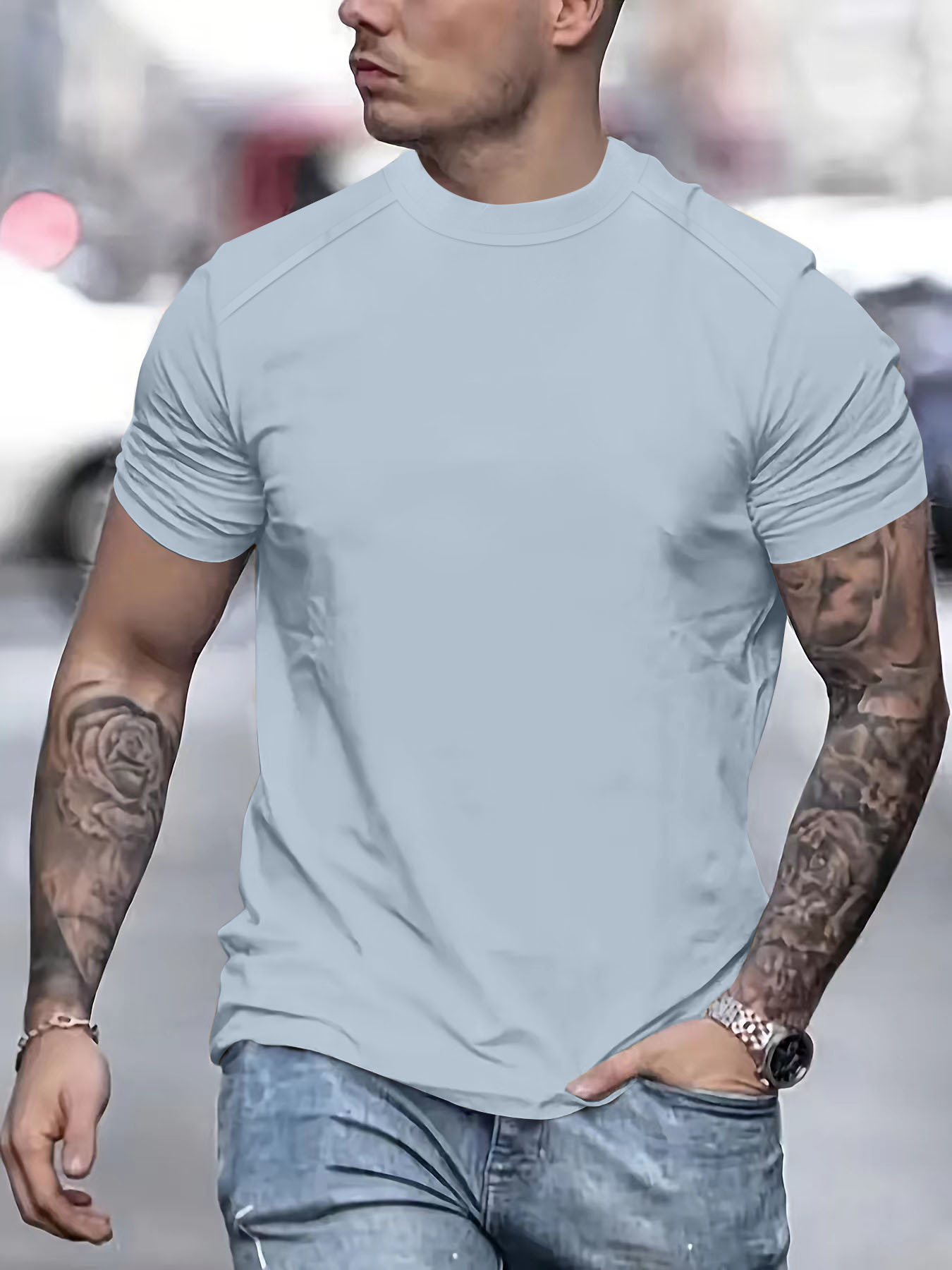 Title 9, T-Shirt Crew Neck Casual Trendy Tops für einen ...