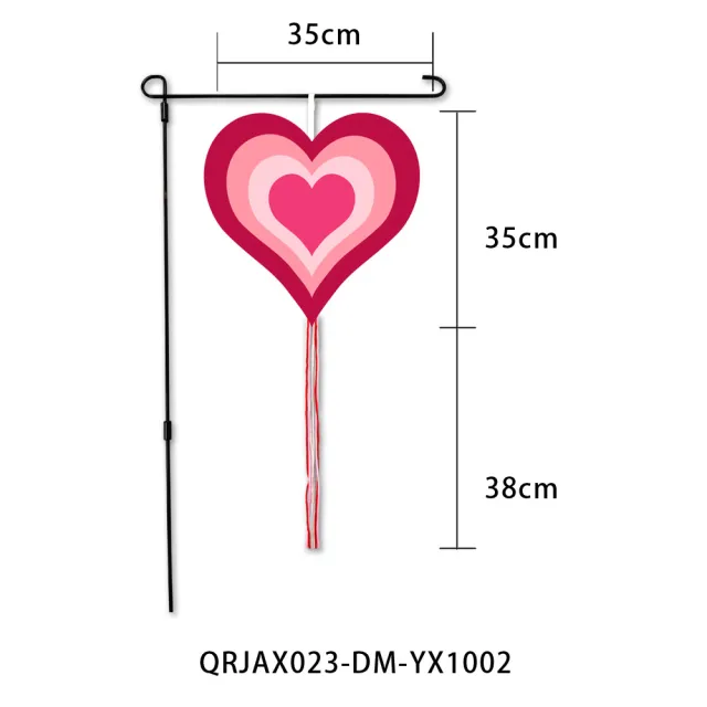 Valentine's Day Felt Garden Banner Pendant Qrjax023 Dm Yx1002 - Shop at LoveMi