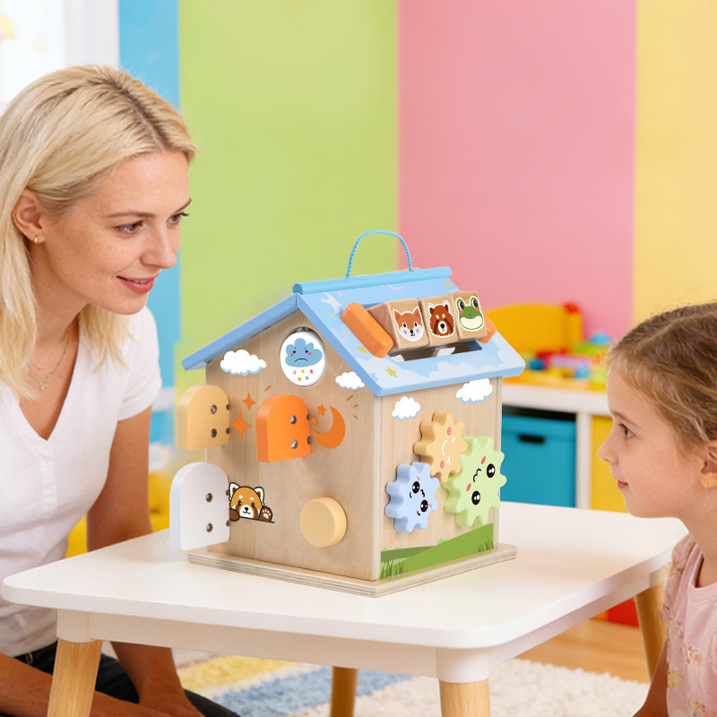 Wooden Multifunctional Smart Playhouse Educational Toy — foto 5