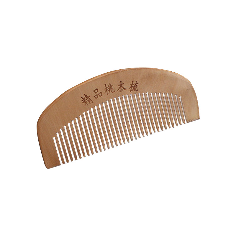 Boutique Peach Wooden Comb