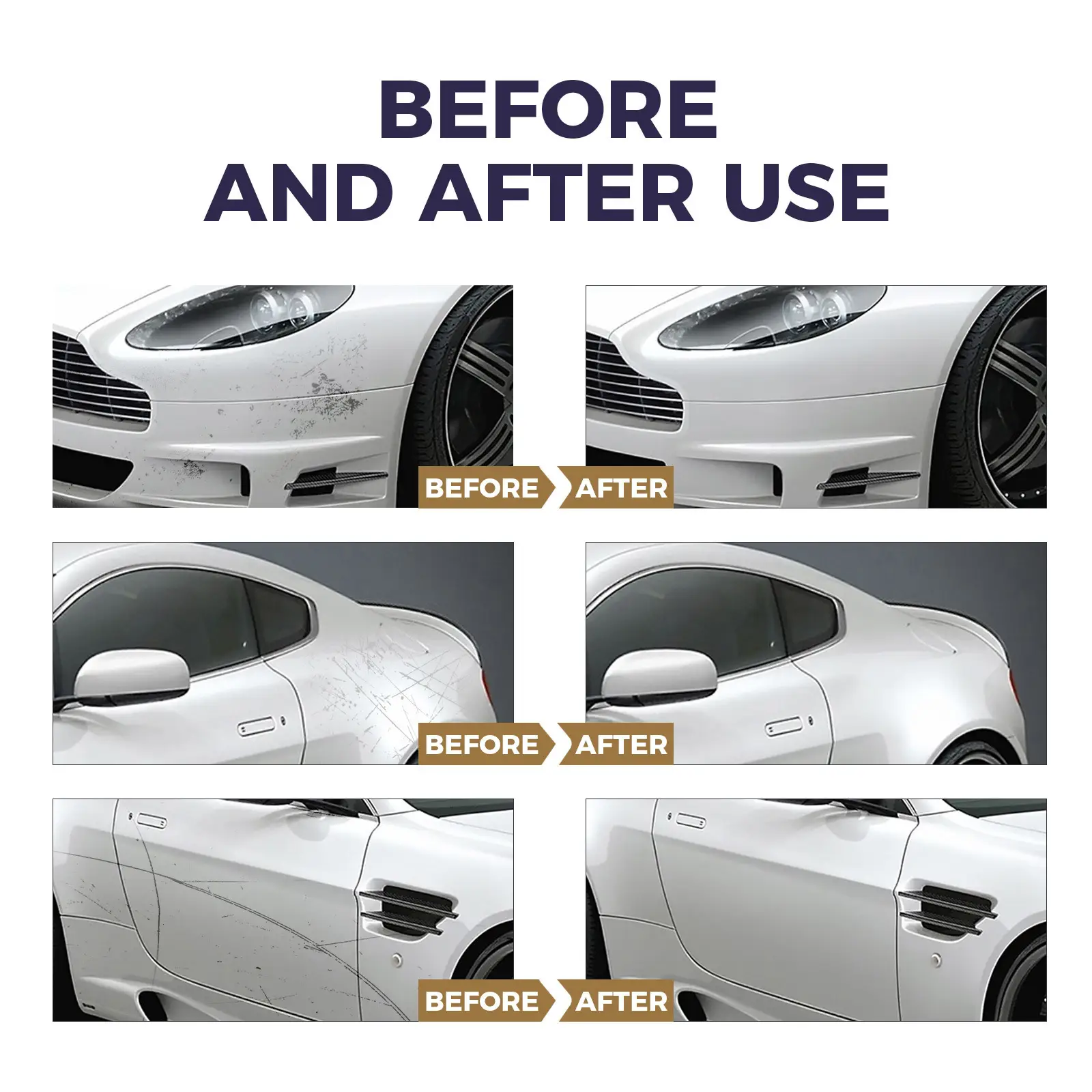 Car Scratch Wax Repair Clean Stain Polished Protection