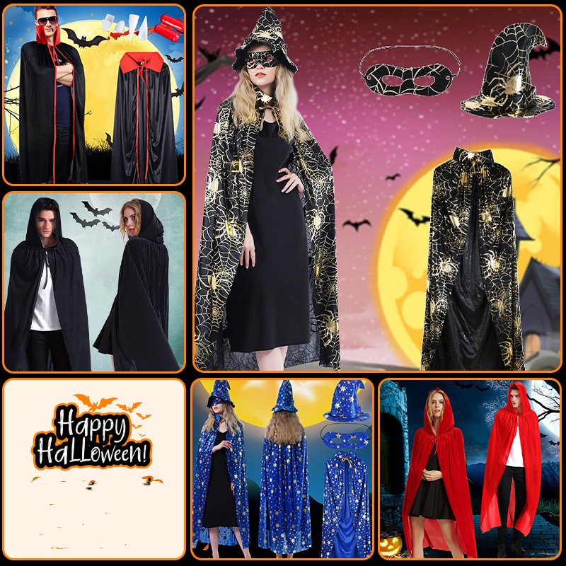 Costume de vampire Halloween adulte avec cape 18